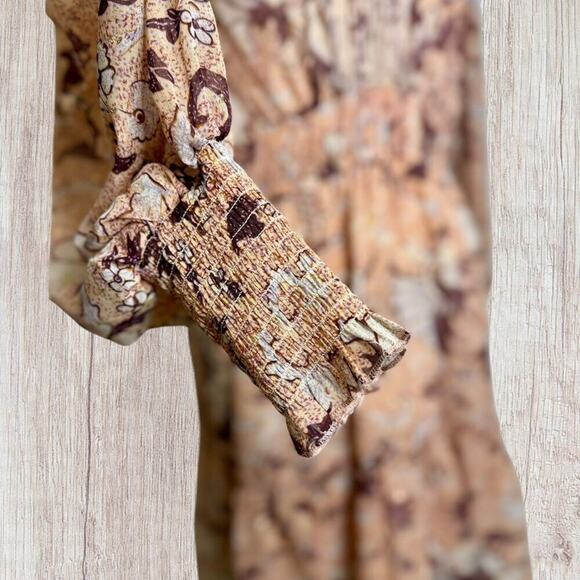 NWT OPT Degage Floral Boho Long Sleeve Dress Medium - Picture 5 of 15